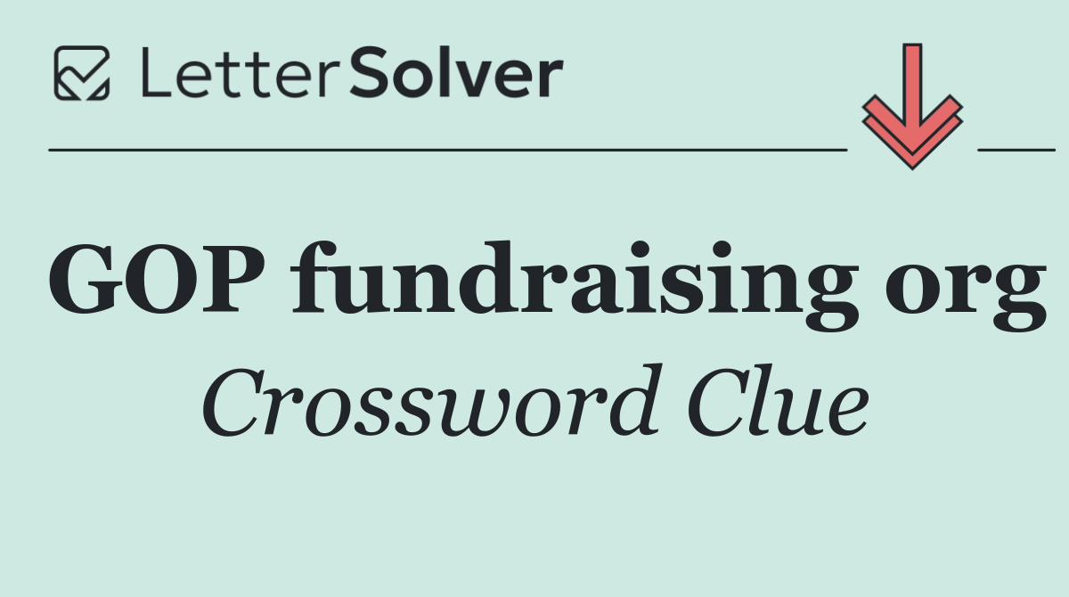 GOP fundraising org