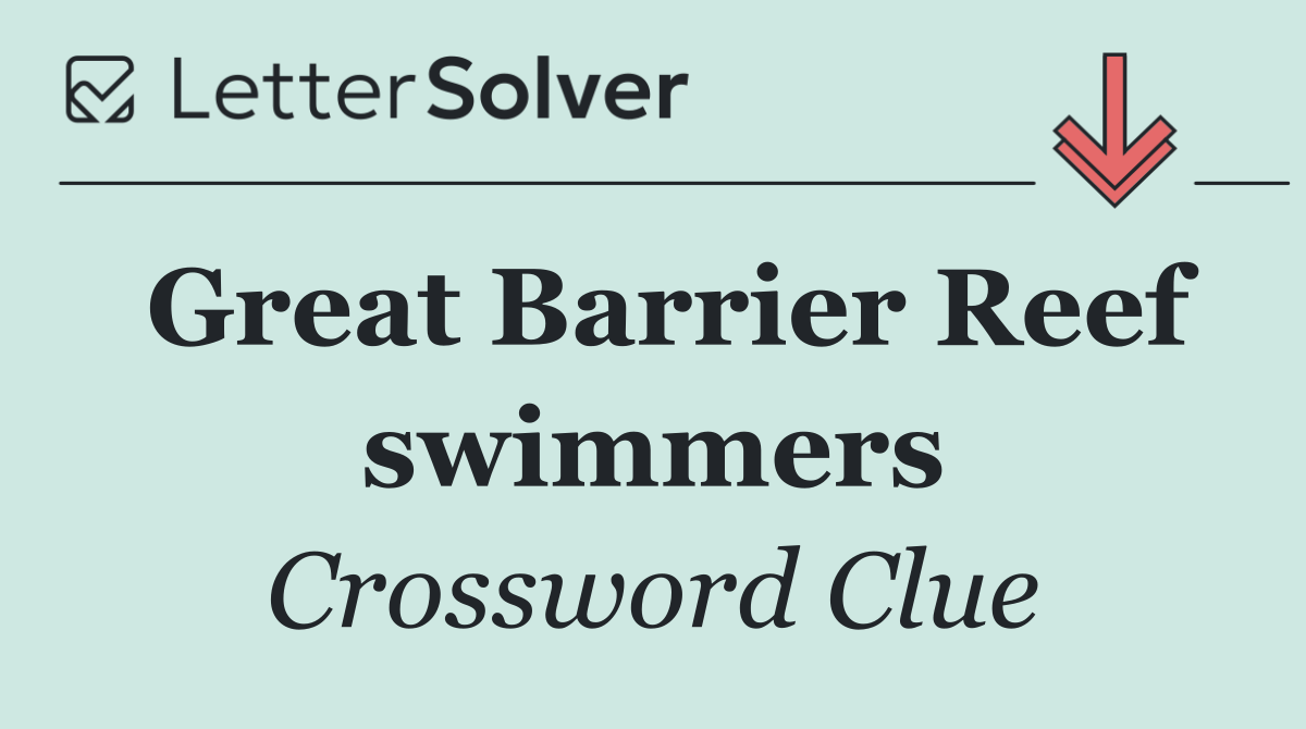 Great Barrier Reef swimmers