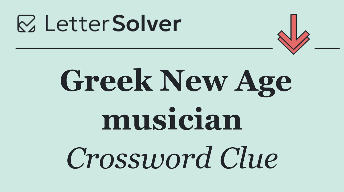 Greek New Age musician