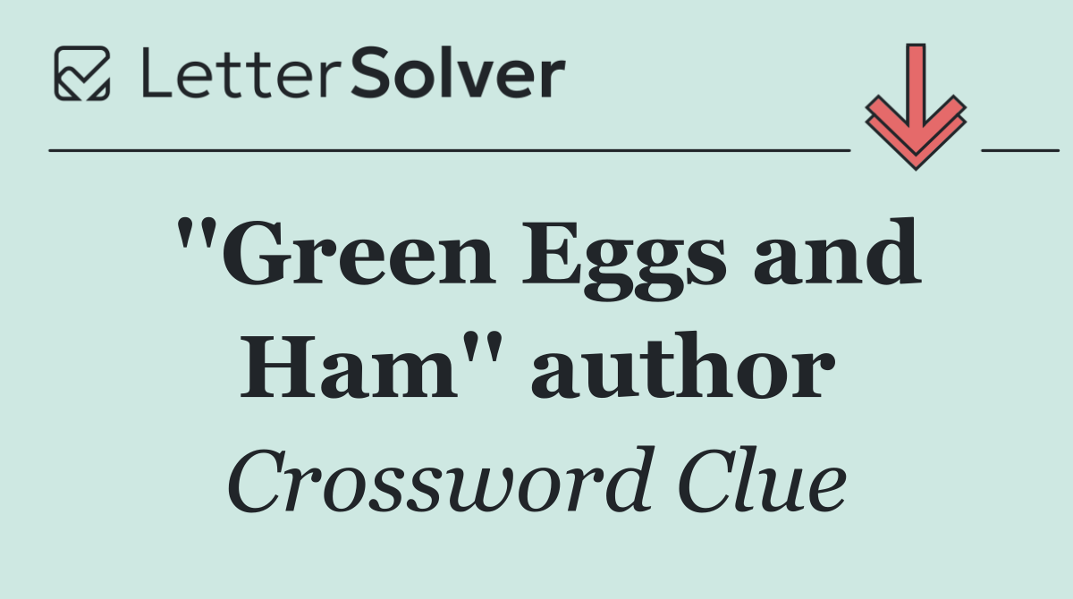 ''Green Eggs and Ham'' author