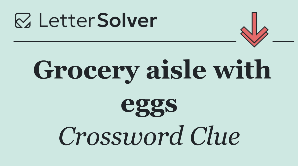 Grocery aisle with eggs