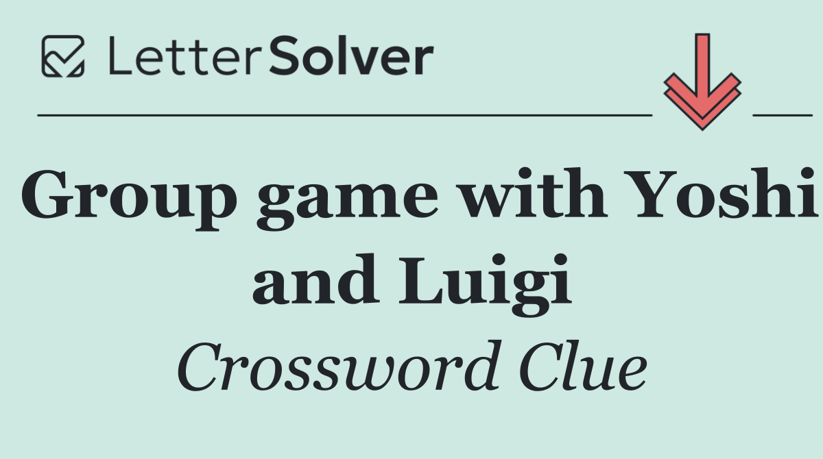 Group game with Yoshi and Luigi
