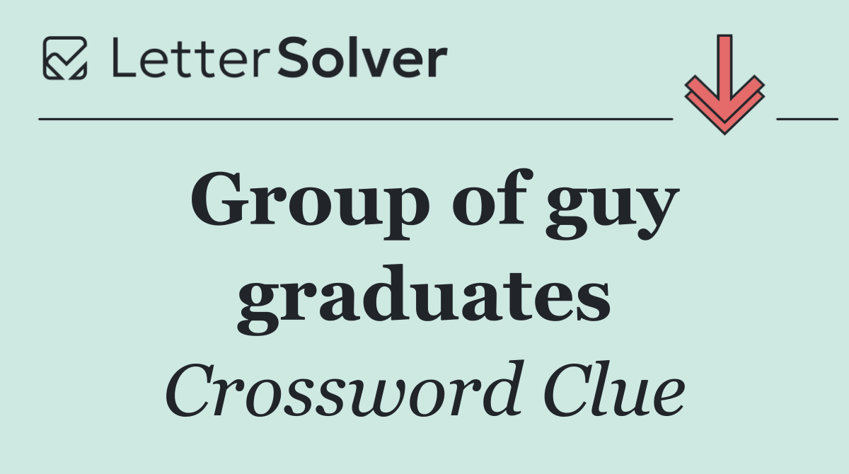 Group of guy graduates