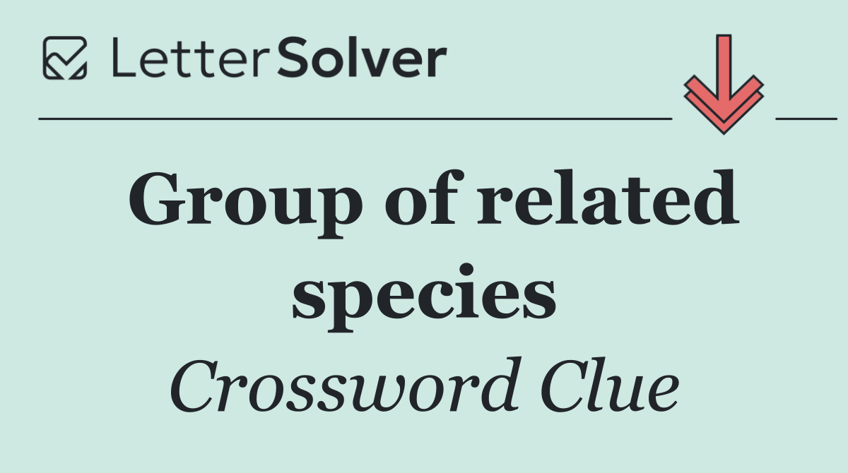 Group of related species