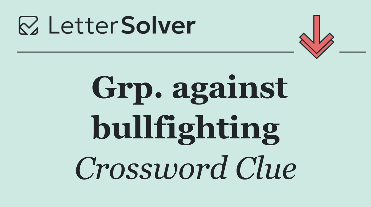 Grp. against bullfighting