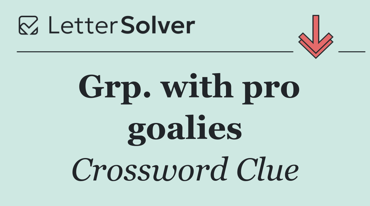 Grp. with pro goalies