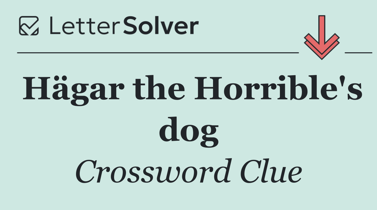 Hägar the Horrible's dog