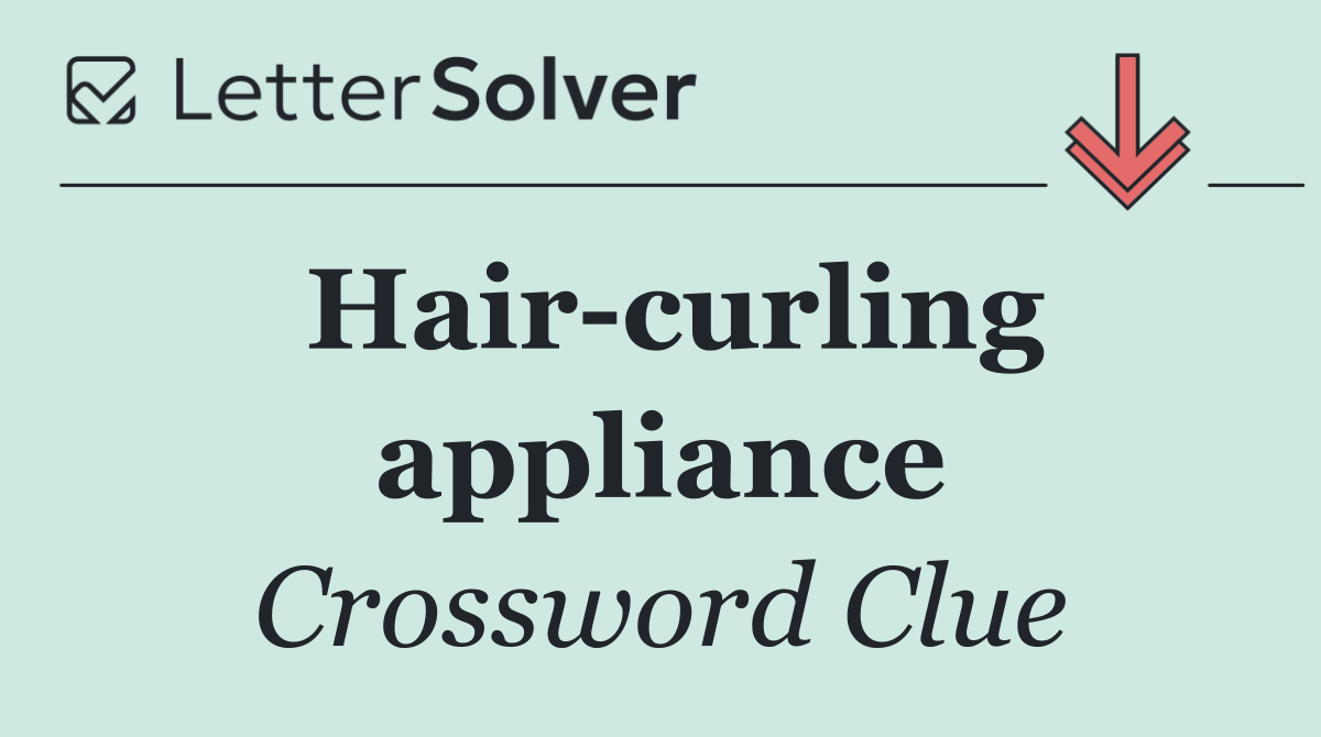 Hair curling appliance