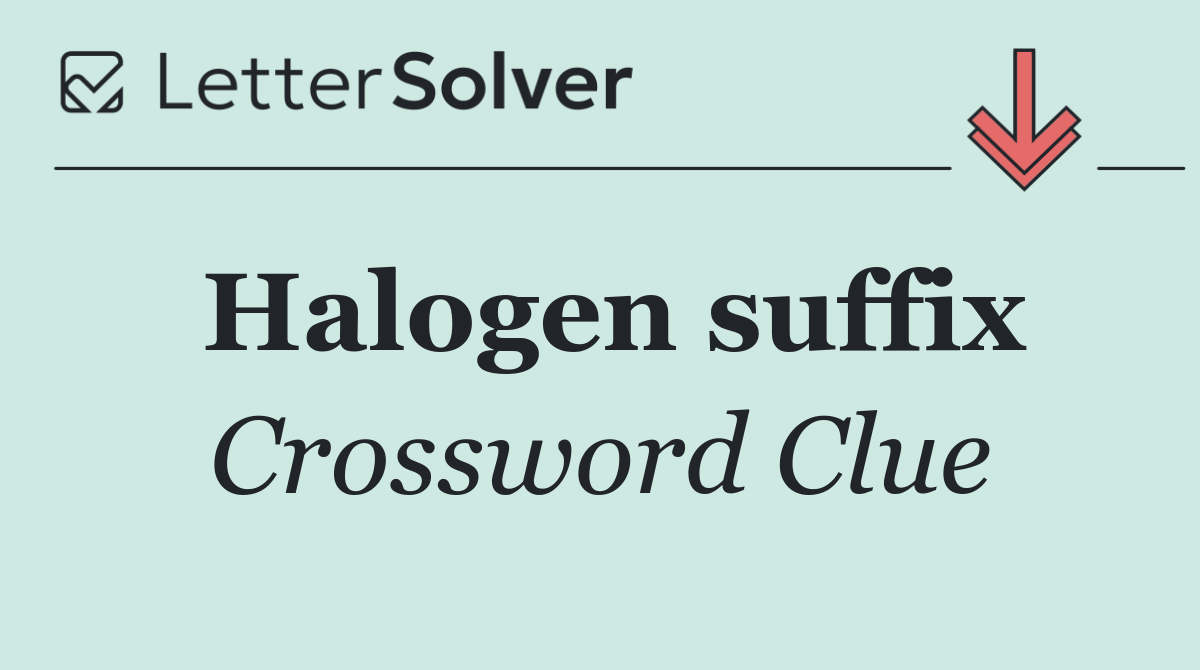 Halogen suffix