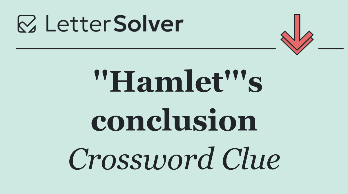 ''Hamlet'''s conclusion