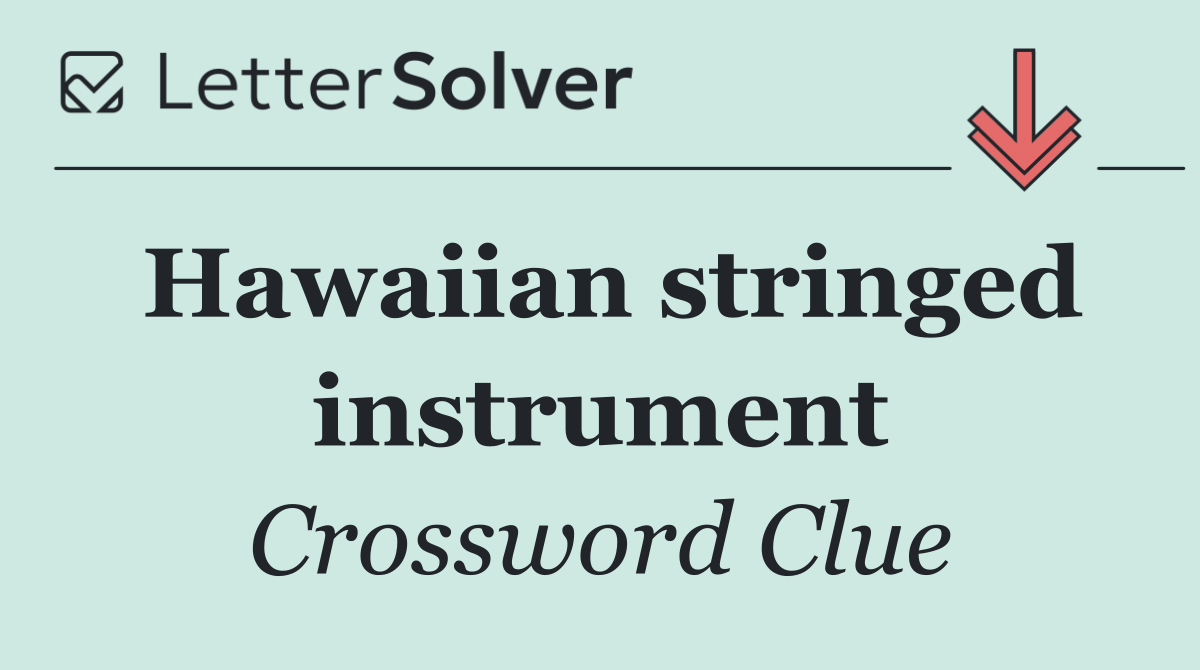 Hawaiian stringed instrument