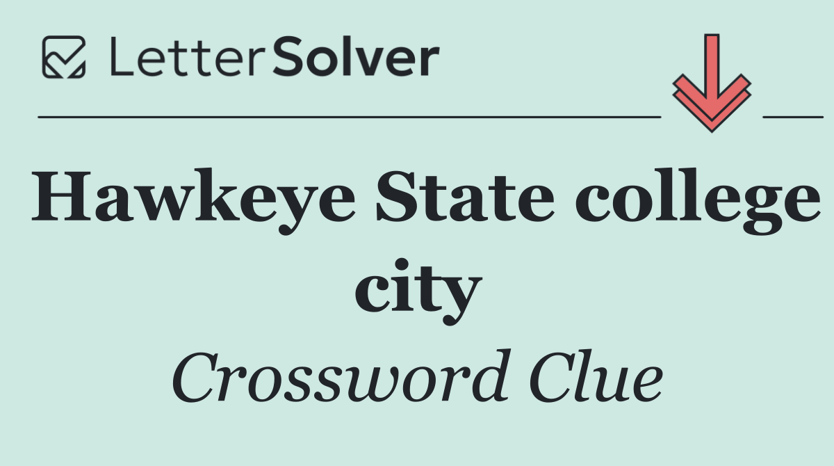 Hawkeye State college city