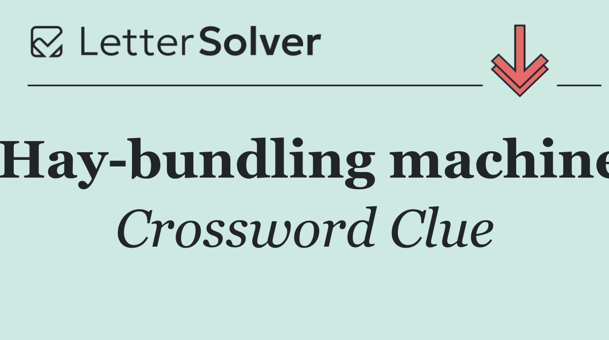 Hay bundling machine