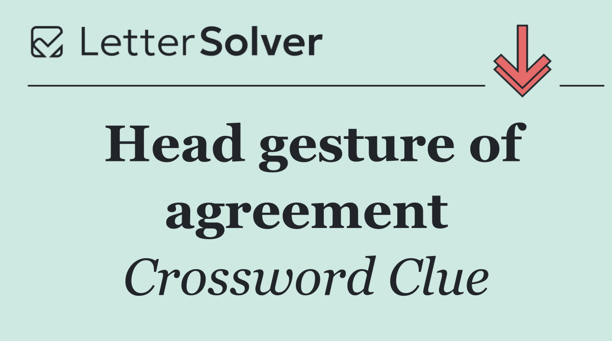Head gesture of agreement