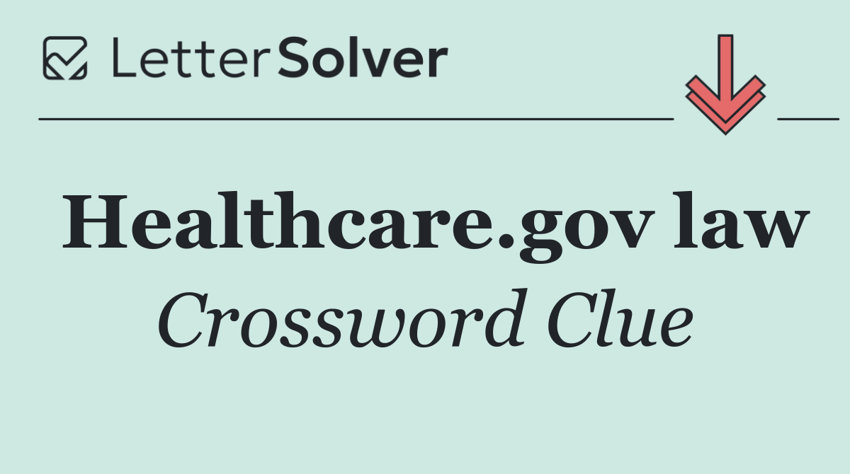 Healthcare.gov law