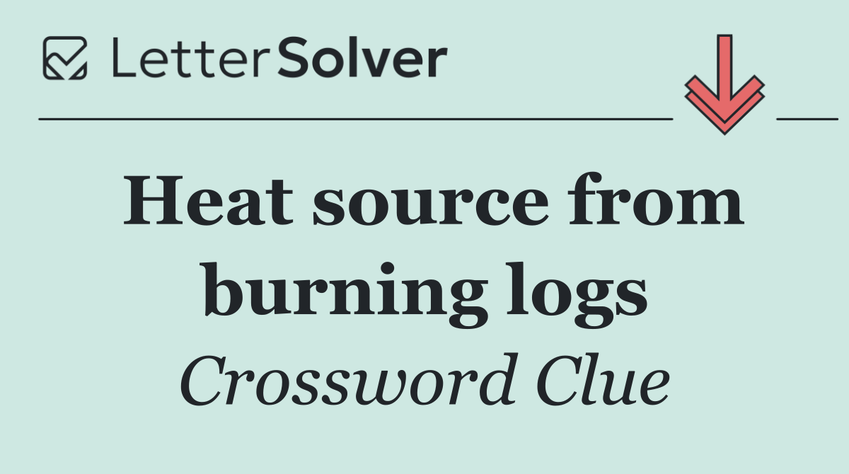 Heat source from burning logs