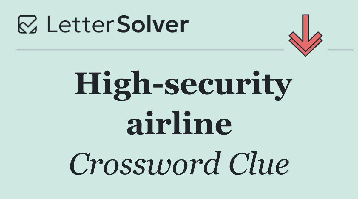 High security airline