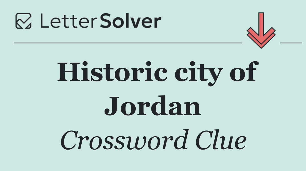 Historic city of Jordan