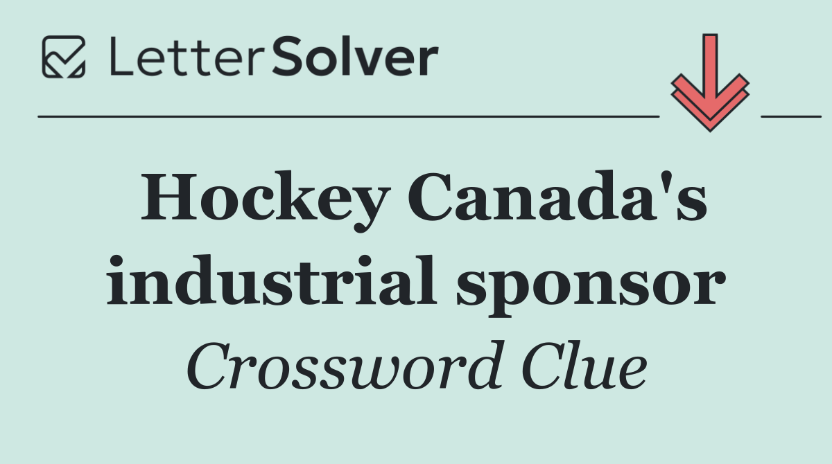 Hockey Canada's industrial sponsor