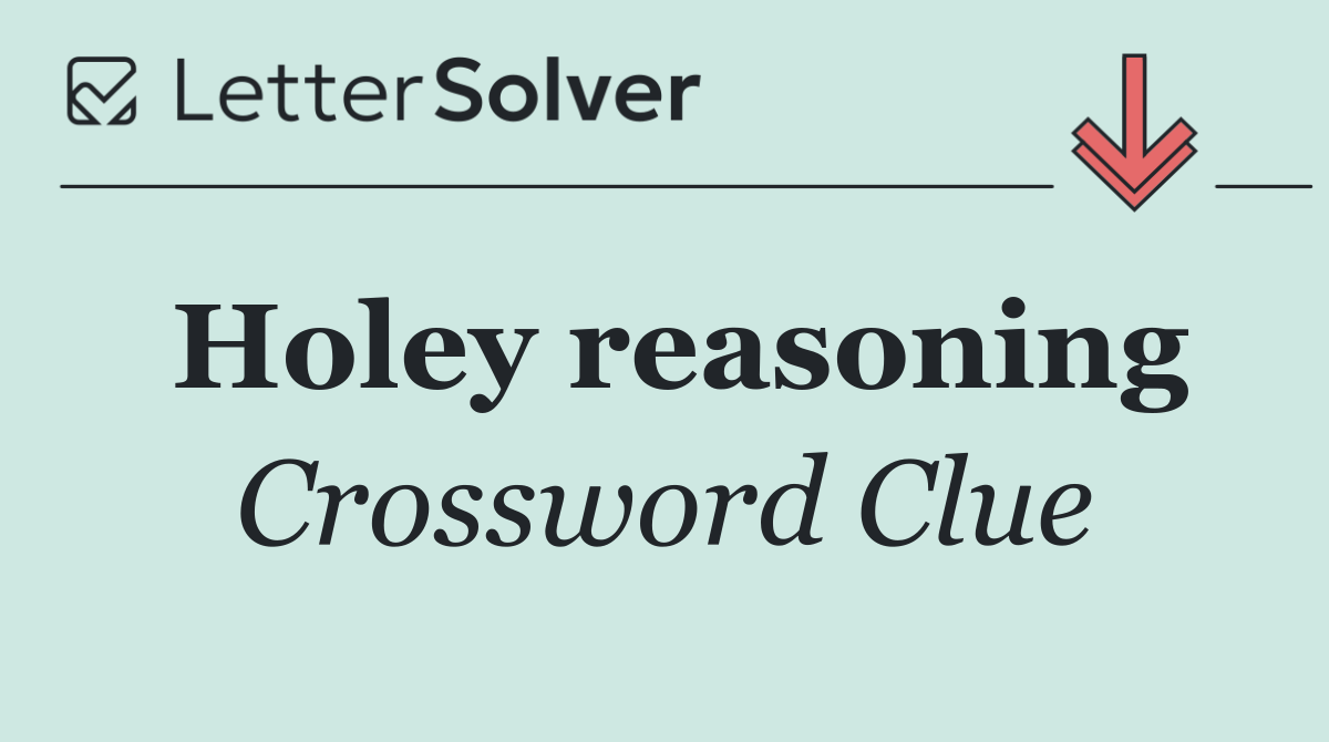 Holey reasoning