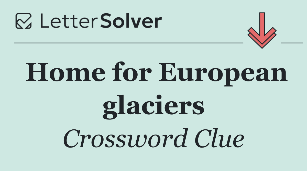 Home for European glaciers