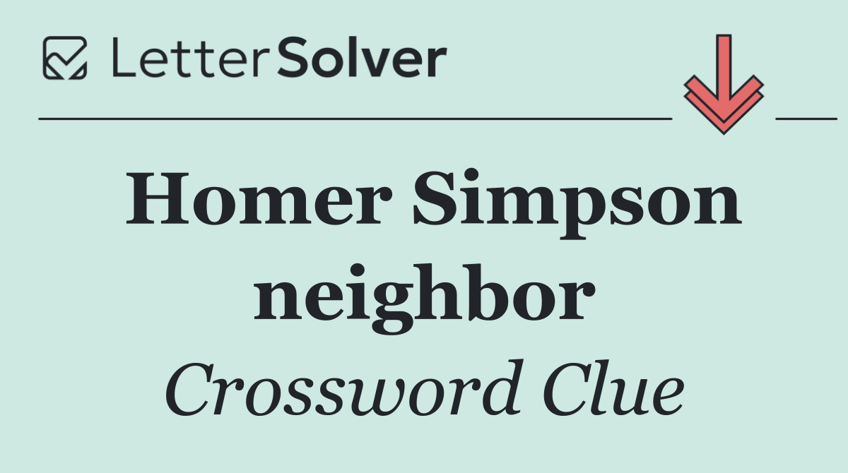 Homer Simpson neighbor