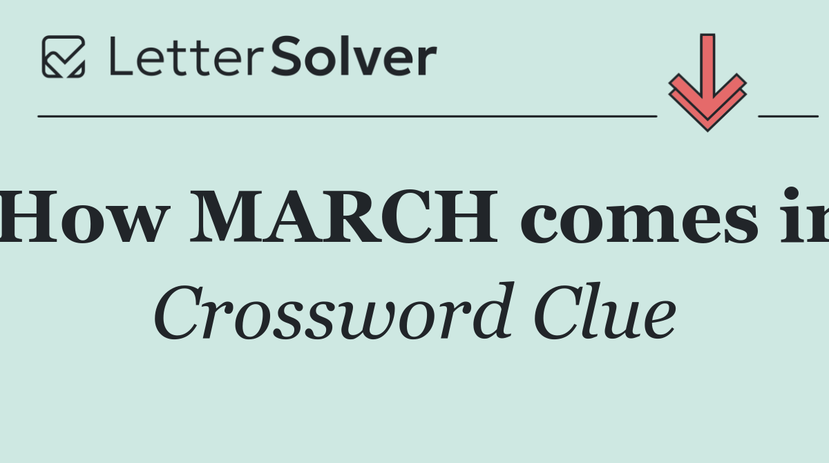 How MARCH comes in