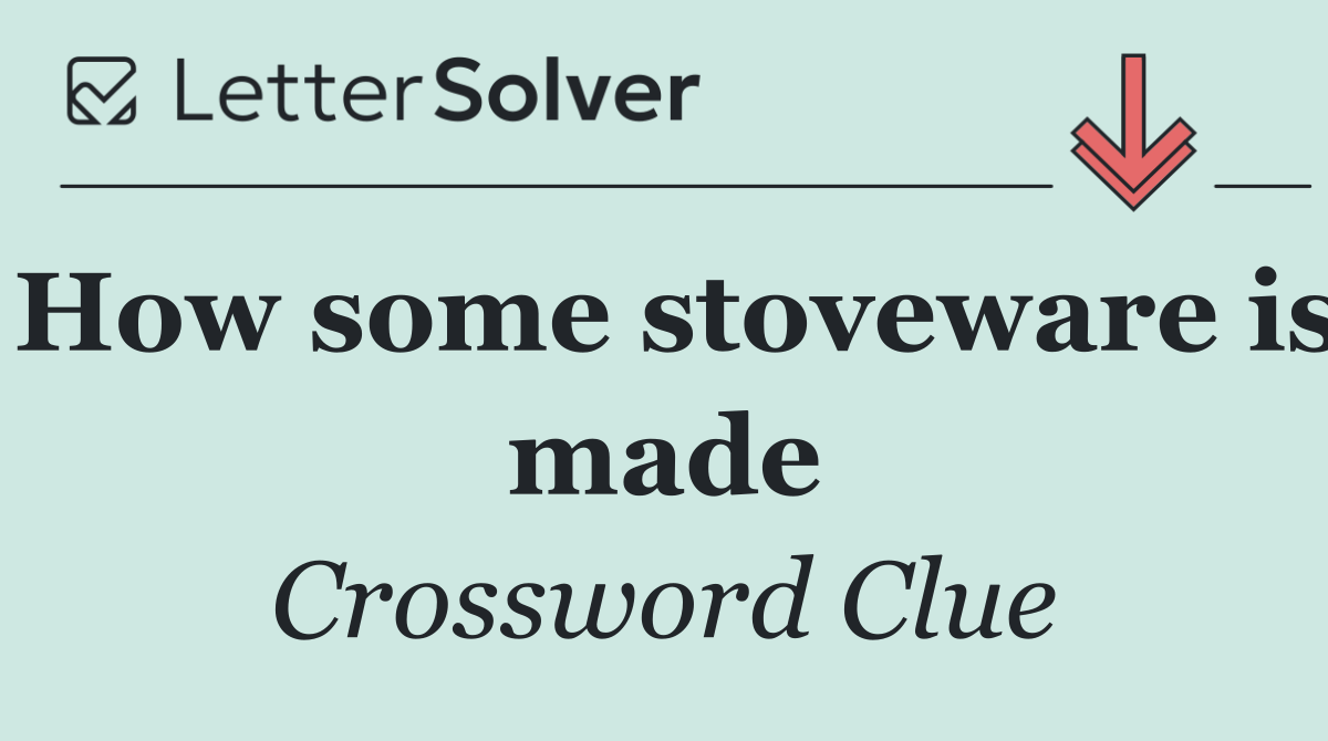 How some stoveware is made