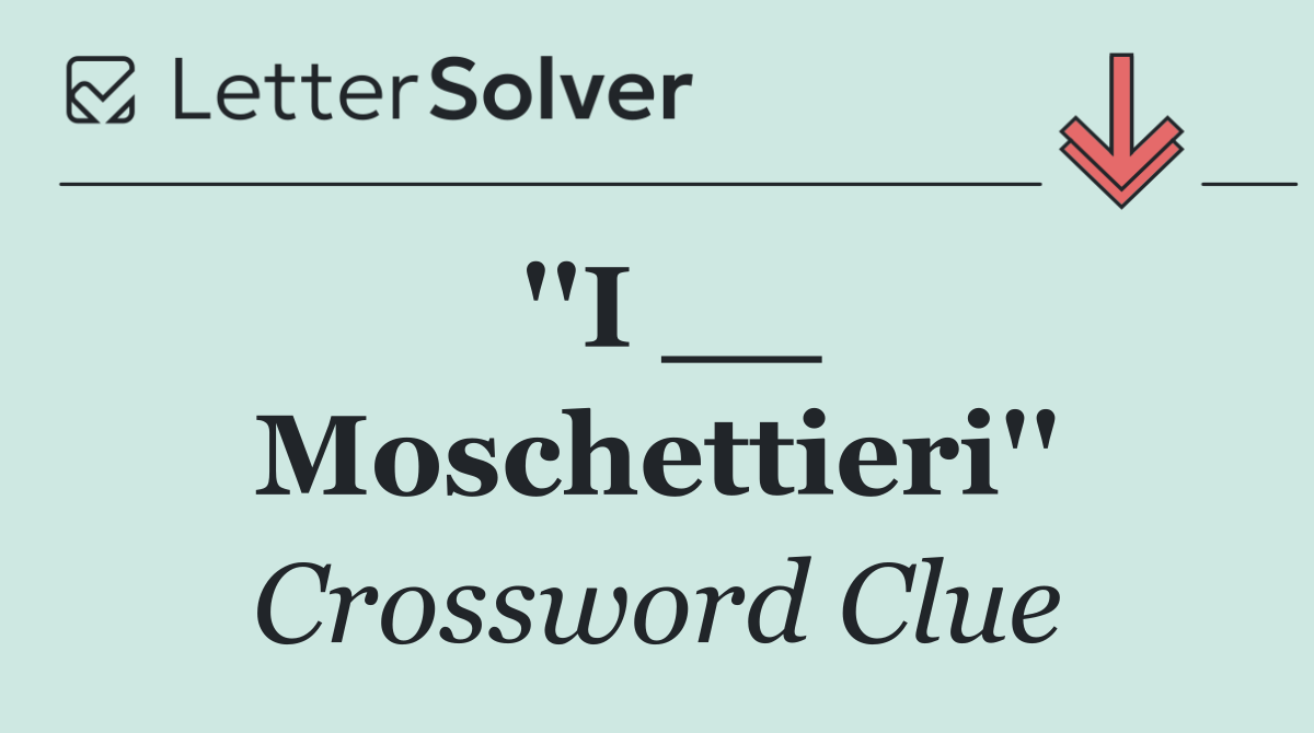''I __ Moschettieri''