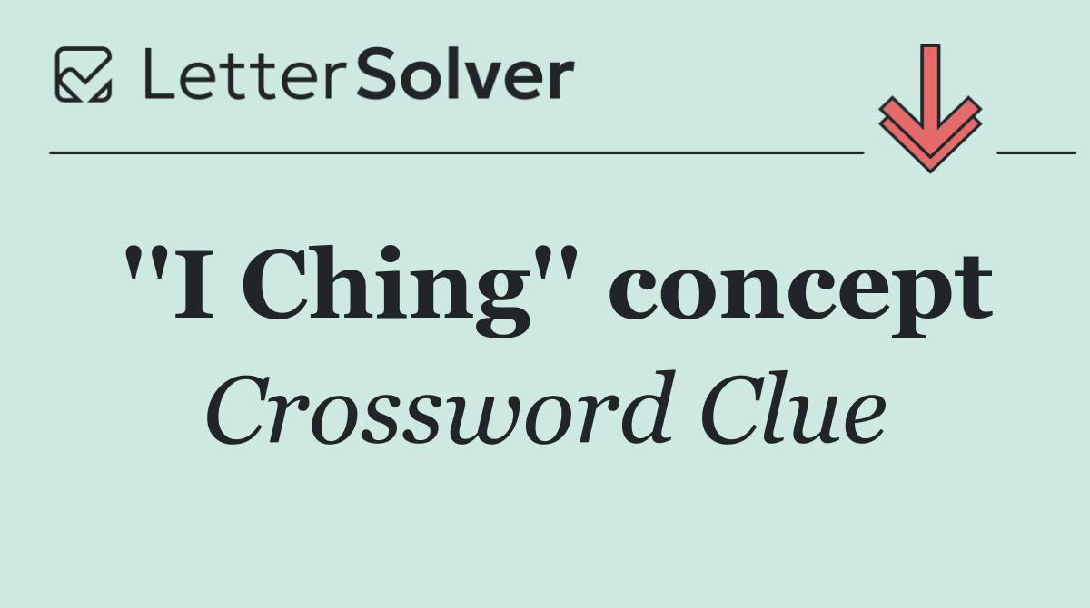 ''I Ching'' concept