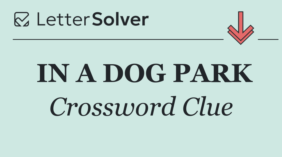 IN A DOG PARK