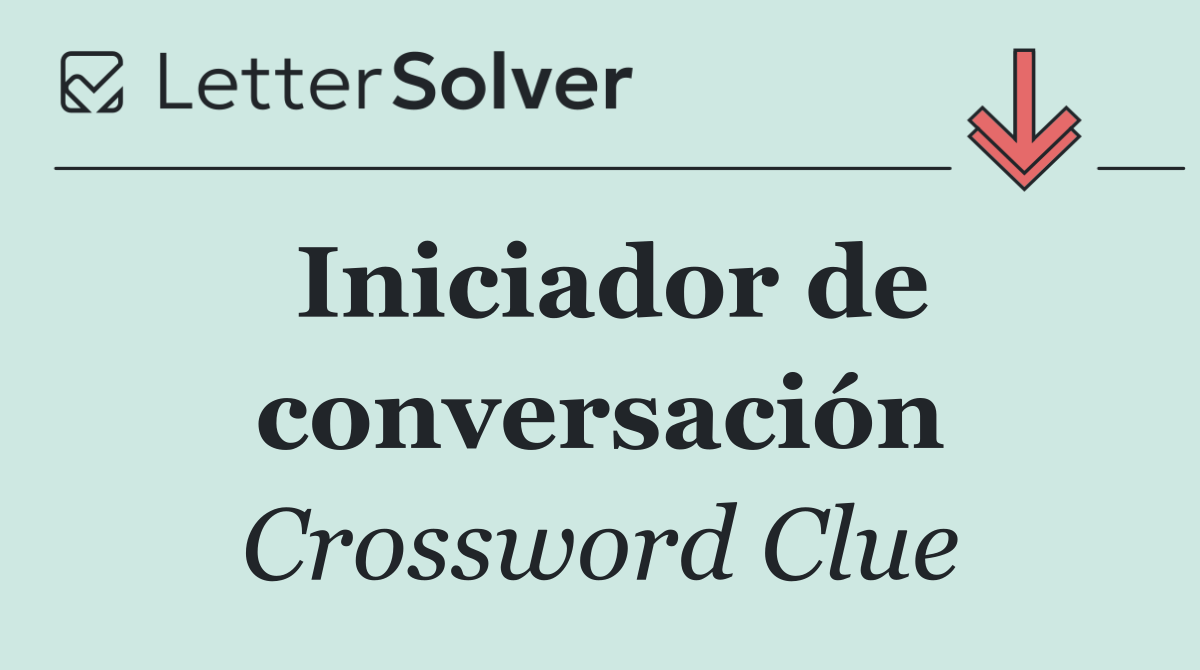 Iniciador de conversación