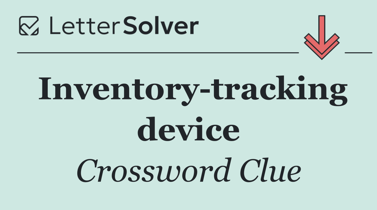 Inventory tracking device