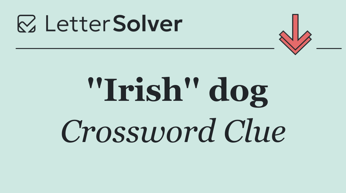 ''Irish'' dog