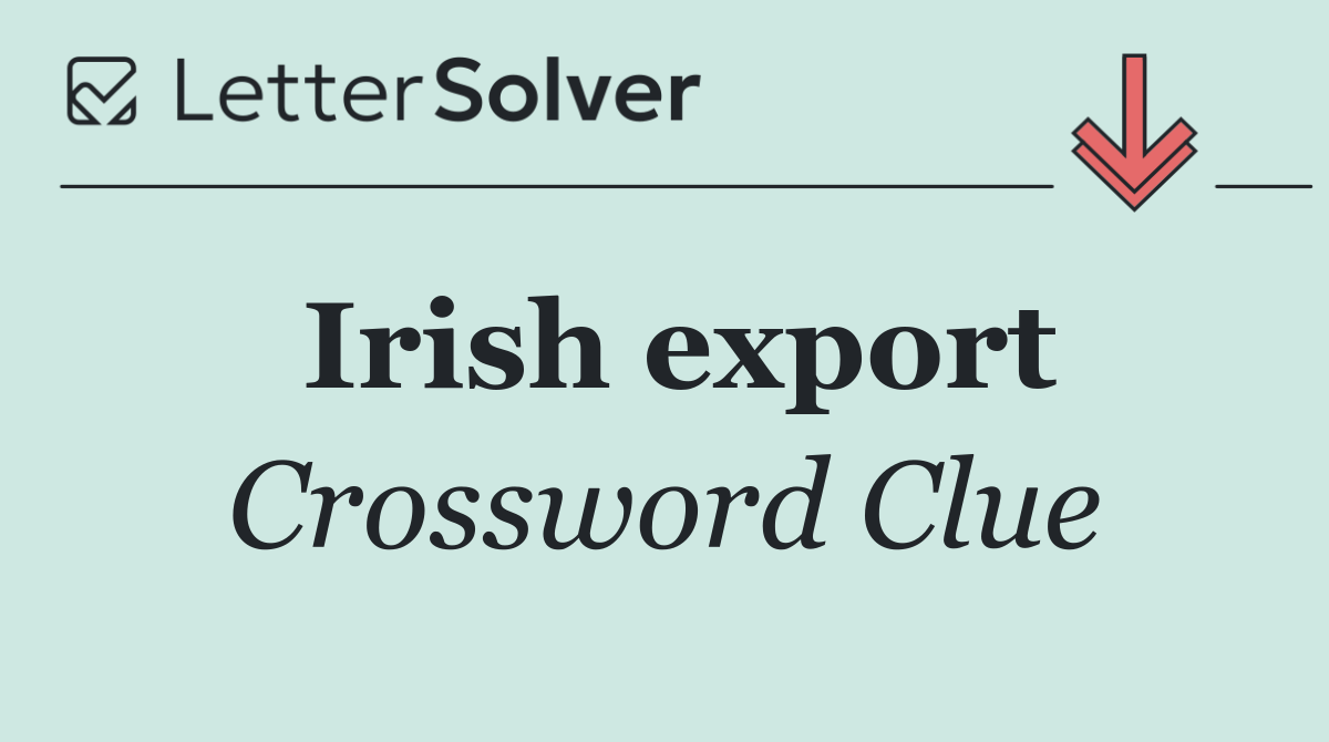 Irish export