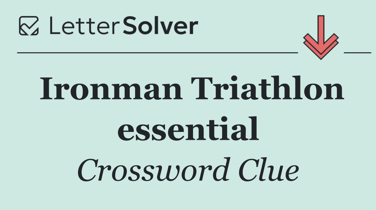 Ironman Triathlon essential