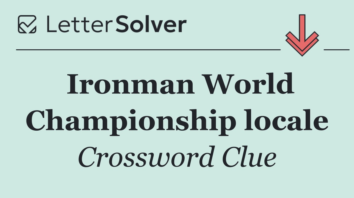 Ironman World Championship locale