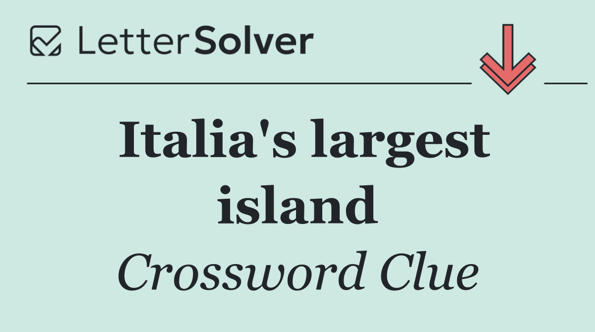 Italia's largest island