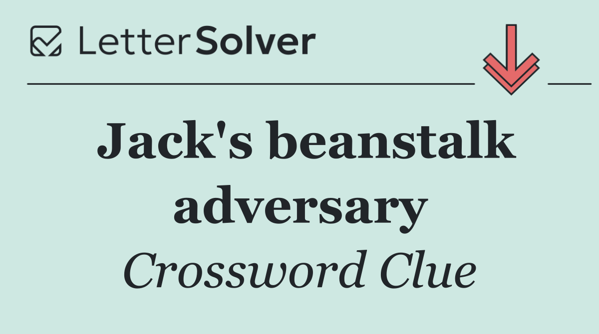 Jack's beanstalk adversary