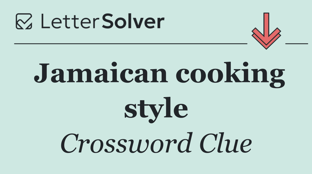 Jamaican cooking style