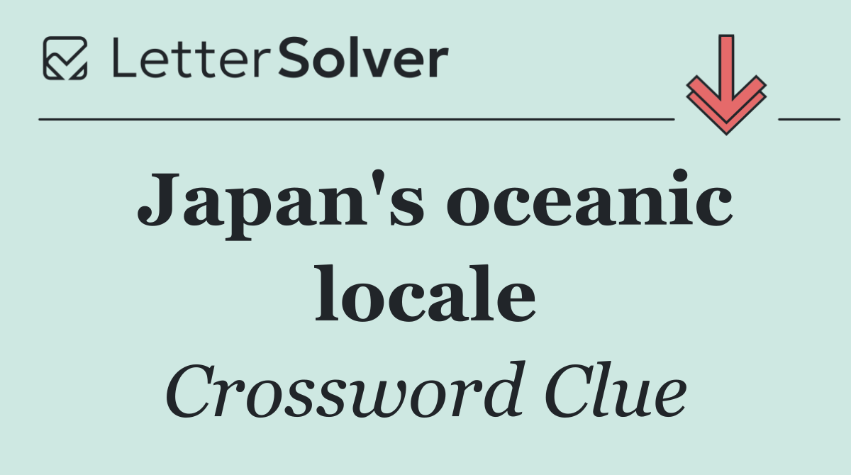 Japan's oceanic locale