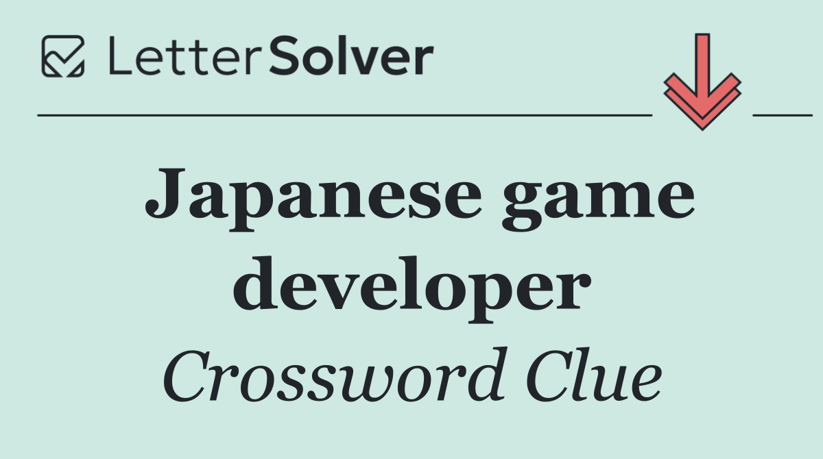 Japanese game developer