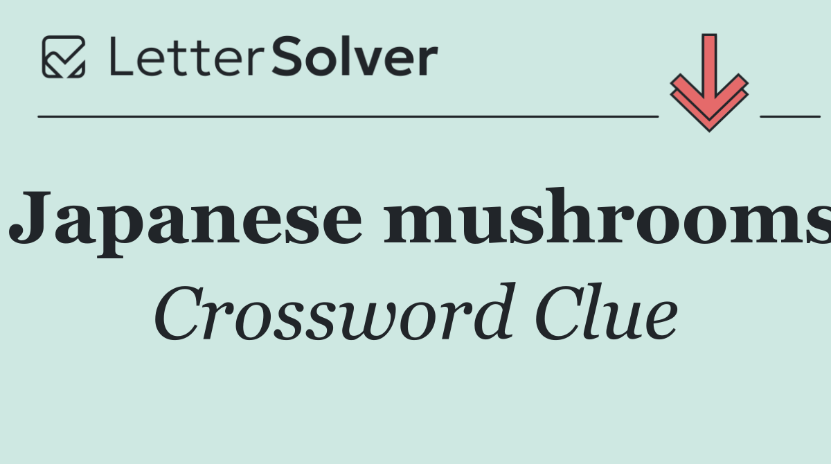 Japanese mushrooms