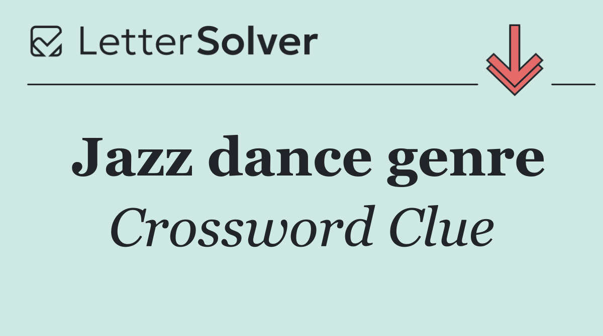 Jazz dance genre