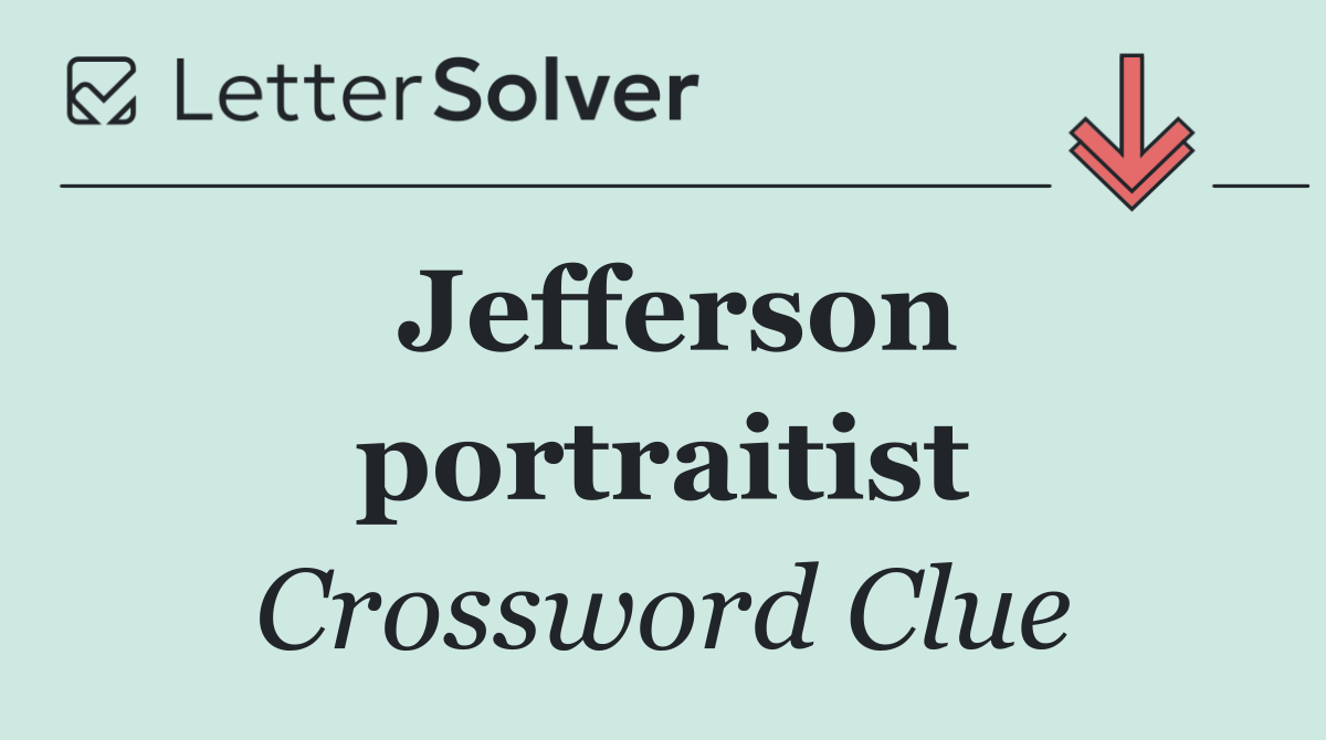 Jefferson portraitist