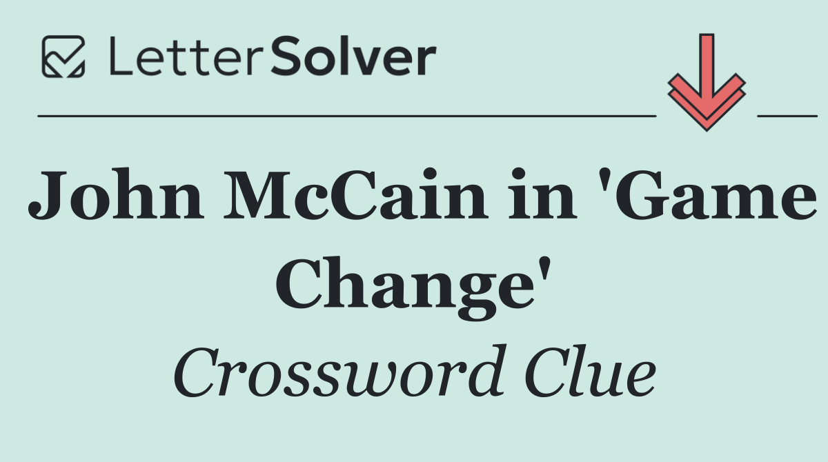 John McCain in 'Game Change'