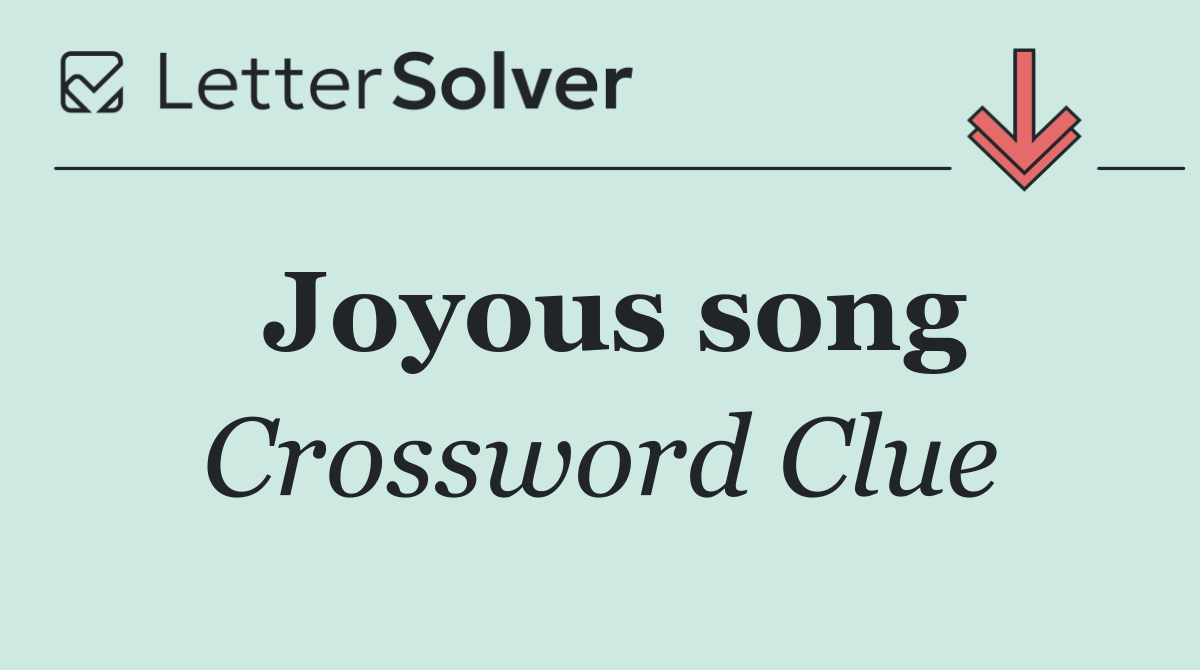 Joyous song