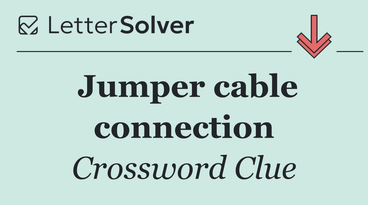 Jumper cable connection