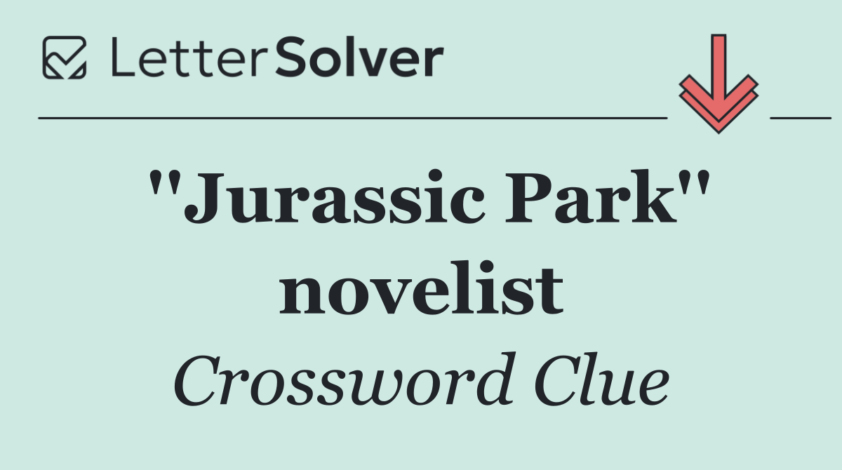 ''Jurassic Park'' novelist