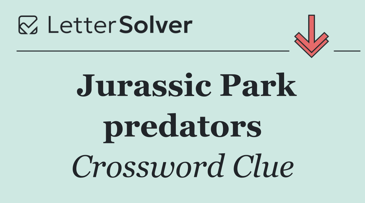 Jurassic Park predators